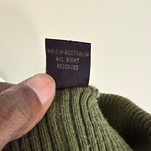 COOGI Green and White Knit Sweater with Hat - Picture 6 of 8